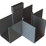 Slimline T-stuk (zonder rooster)