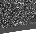 Drooglopermat antraciet zwart