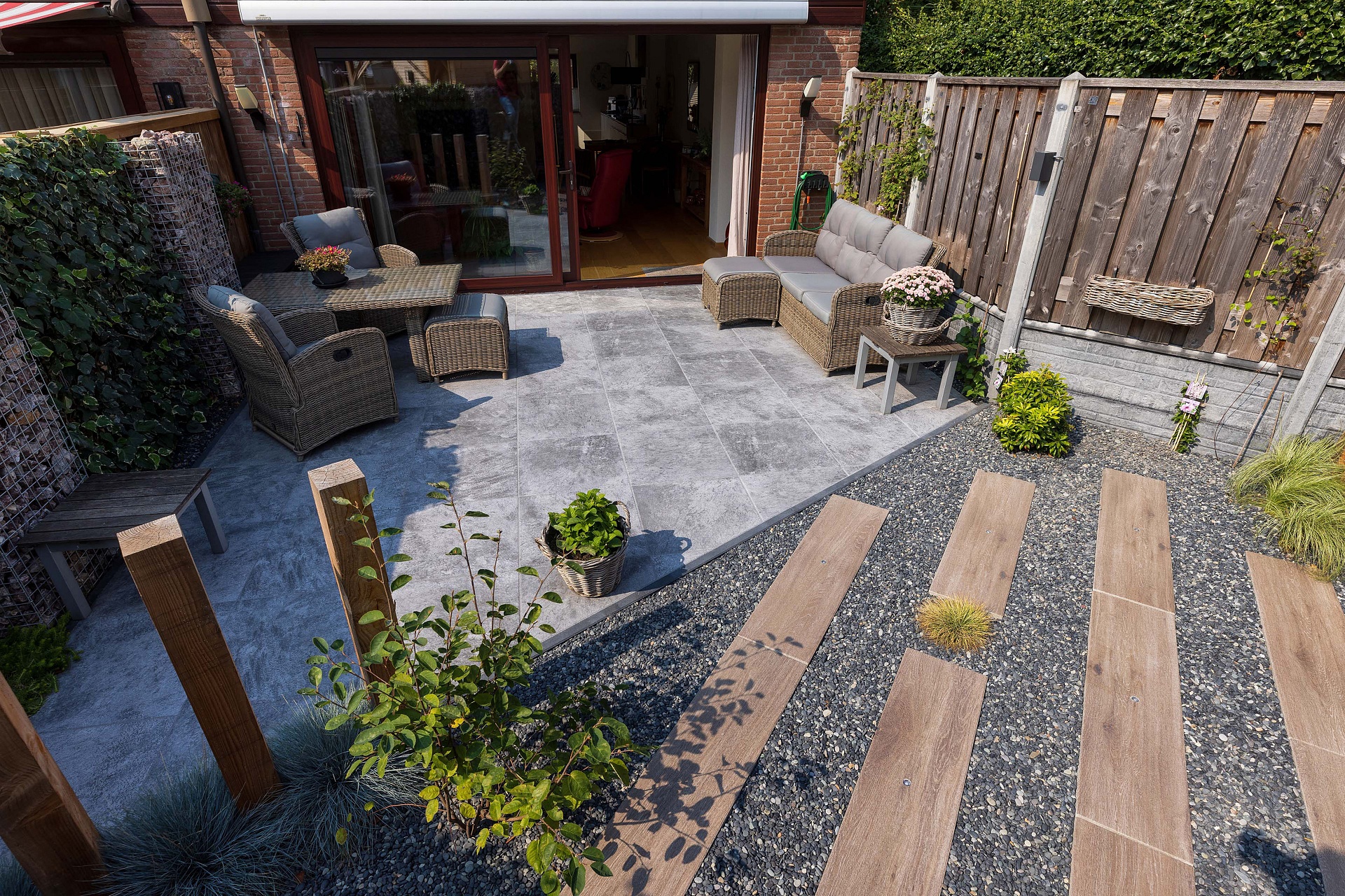 mbi geoproarte tuin met wood yellow oak en tundra artic 15