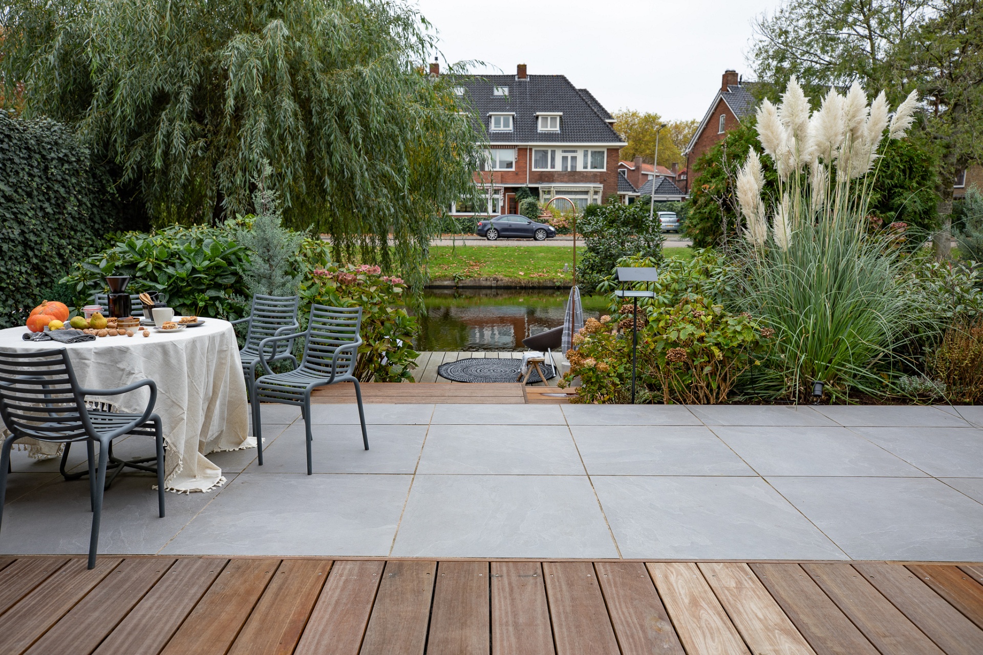 mbi geoceramica norwegian stone grey tuin aan het water