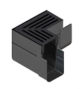 19007 aco aco slim line hoekst.incl.zwart alu rstr