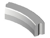 trottoirband 18 20x25 bochtstuk inwendig