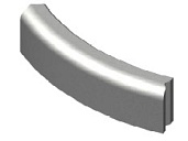 gazonband 10x20 bochtstuk uitwendig
