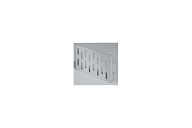 320105 aco glassline gevelgoot eindplaat rvs h 50mm