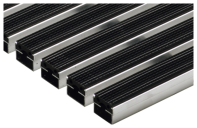 3008433   3008310   3008437   3008441 aluminium mat met rubberstroken zwart inclusief u profiel