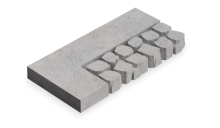 deer concrete cobbles border corner r