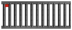 10306 aco sleufrooster verz.staal antraciet 50cm