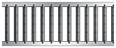 38517 euroline sleufrooster l 50 cm verzinkt