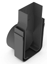 19003 aco aco slim line zij uitloop 50 mm