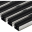 3008433   3008310   3008437   3008441 aluminium mat met rubberstroken zwart inclusief u profiel