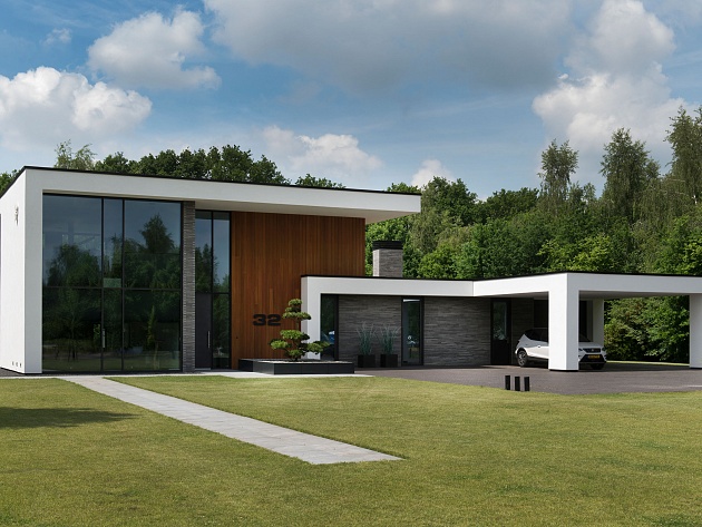 mbi moderne villa met geostylistix shaded grey dedemsvaart 2