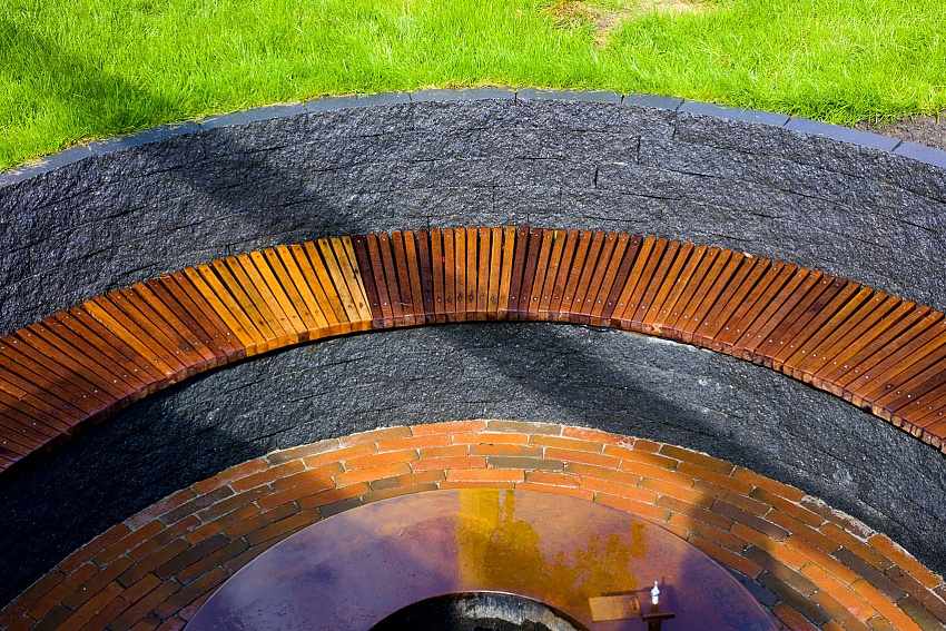 mbi tuin met vuurpit geoceramica ardesie black reef rox antraciet kampen 13 